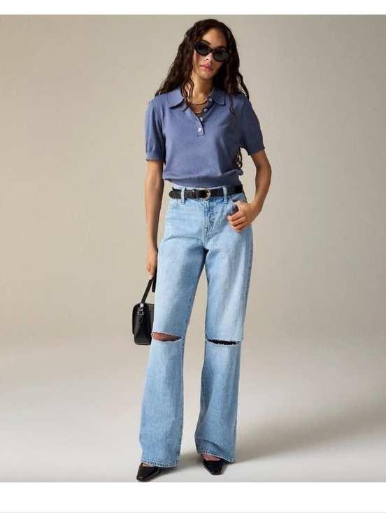 J. Crew Denim - J.Crew '84 Low Rise Wide Leg Jeans Size 27P In Synniva 27 P